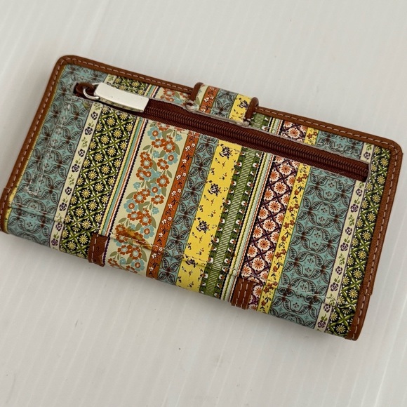 Fossil y2K 90s Colorful Patterned Wallet plus address book - Picture 3 of 8